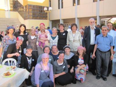 Rabbi Felix staff members abd madrichot at the BZ reunion