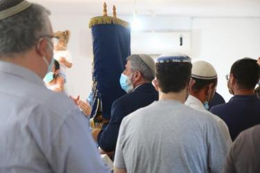Inauguration of New Synagogue and Kviat Mezzuzot of Four New Modular Homes at Orot's Elkana Campus